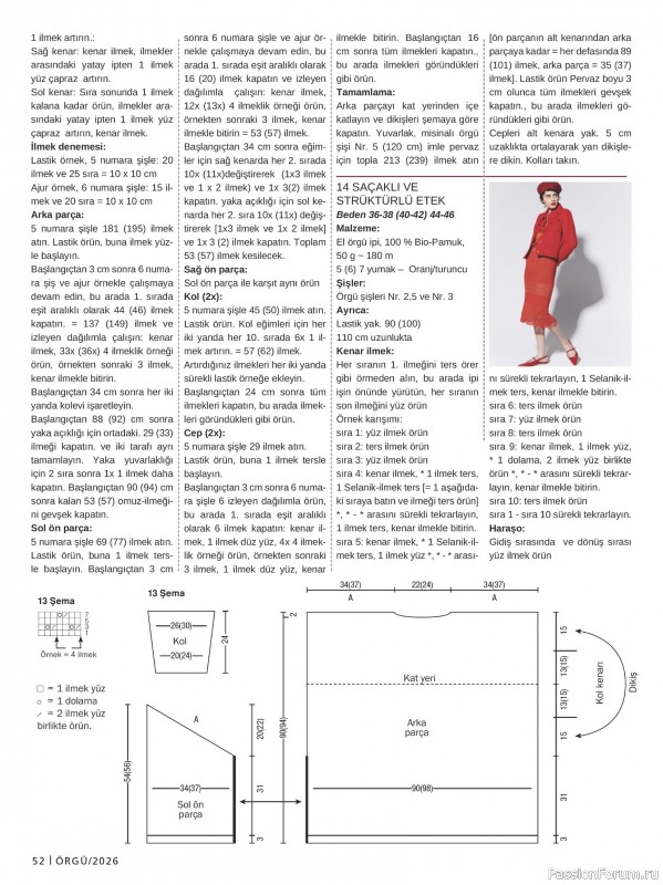 Вязаные модели в журнале &laquo;Burda Orgu №1 2026&raquo;