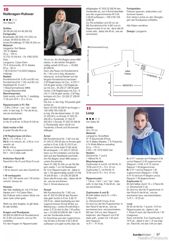 Вязаные модели в журнале «Burda Stricken №6 2023»