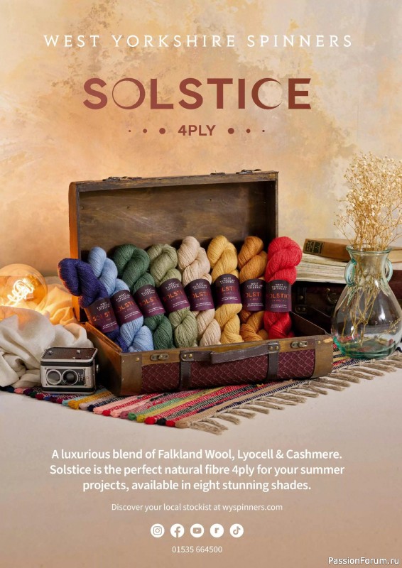 Вязаные проекты крючком в журнале «Simply Knitting №263 2025»