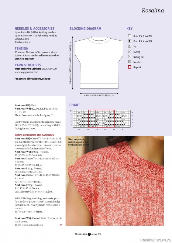 Вязаные проекты спицами в журнале &laquo;The Knitter №231 2026&raquo;
