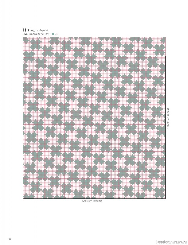 Вязаные проекты в книге &laquo;200 Japanese Cross Stitch Designs&raquo;.