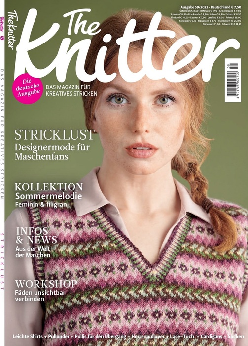 Вязаные модели в журнале «The Knitter Germany №59 2022»