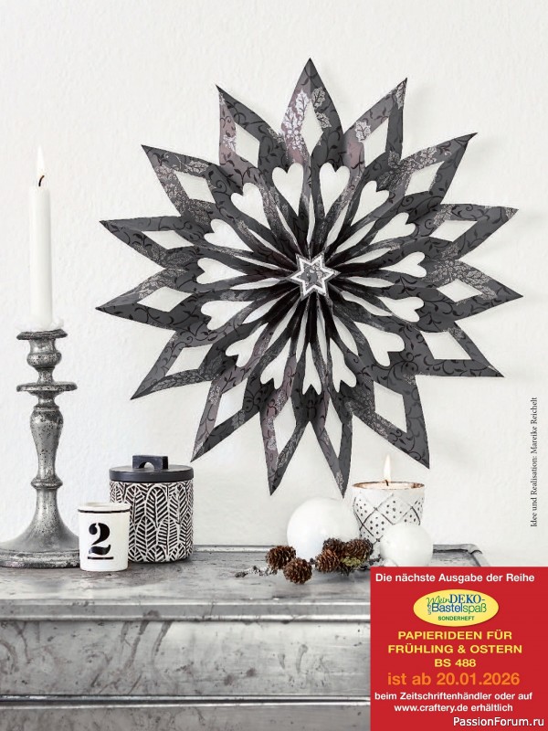 Коллекция проектов для рукодельниц в журнале «Mein Deko und Bastelspaß BS485 2025»