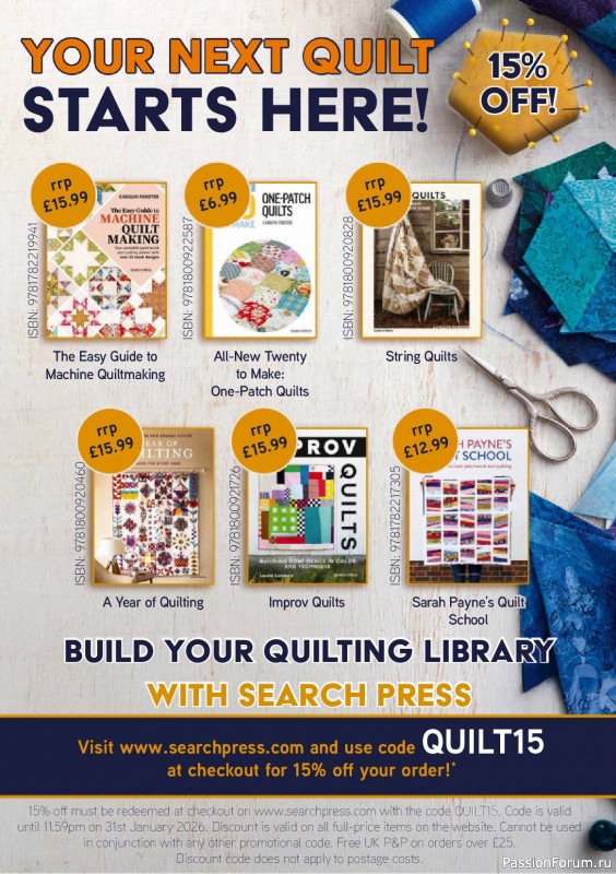 Коллекция проектов для рукодельниц в журнале «Todays Quilter №135 2025»