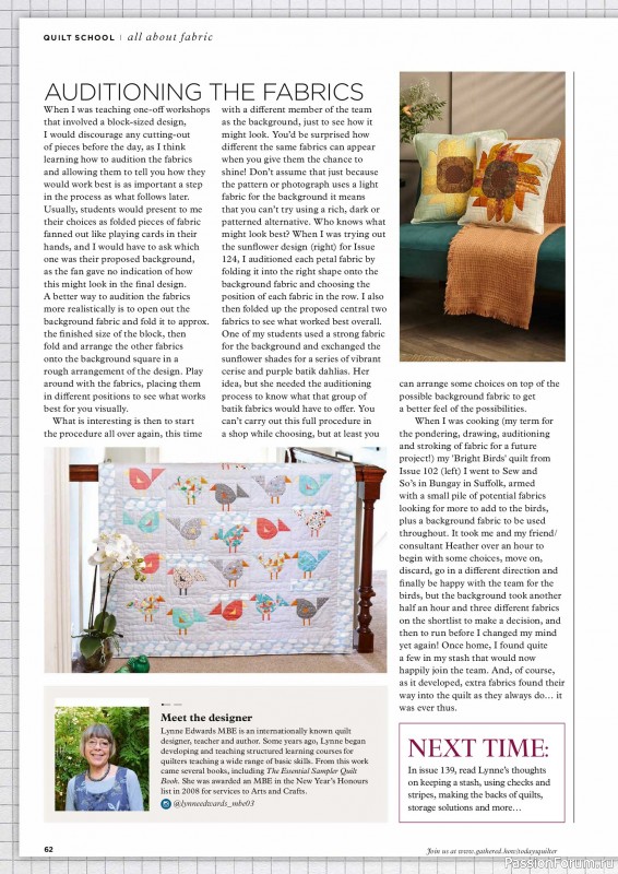 Коллекция проектов для рукодельниц в журнале &laquo;Todays Quilter №138 2026&raquo;