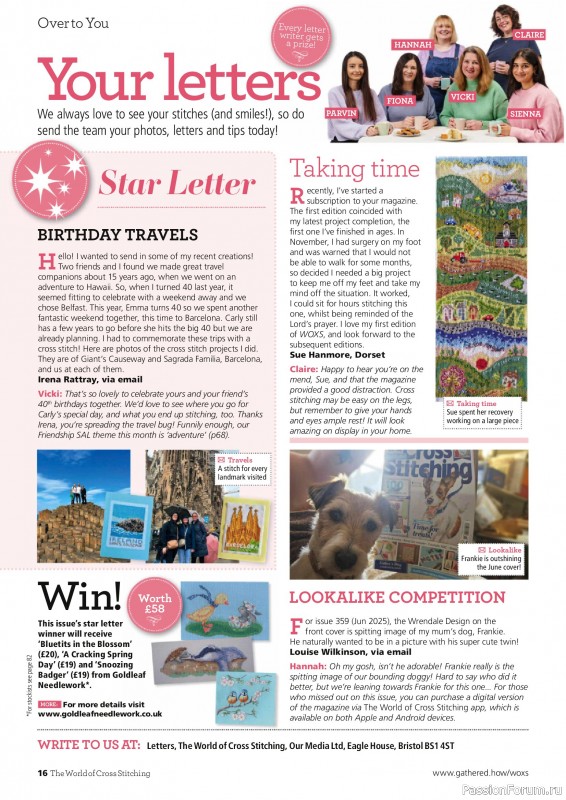 Коллекция вышивки в журнале &laquo;The World of Cross Stitching №370 2026&raquo;