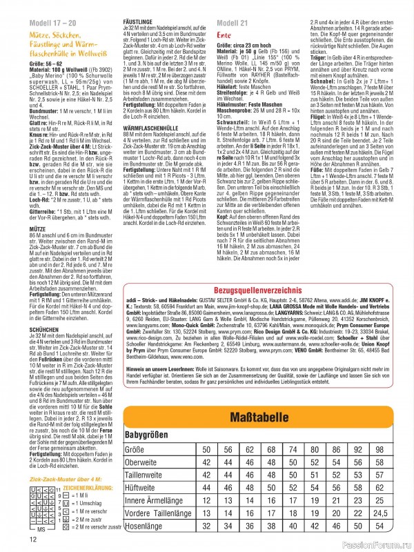 Вязаные модели для детей в журнале «Baby Strick №4 2025»