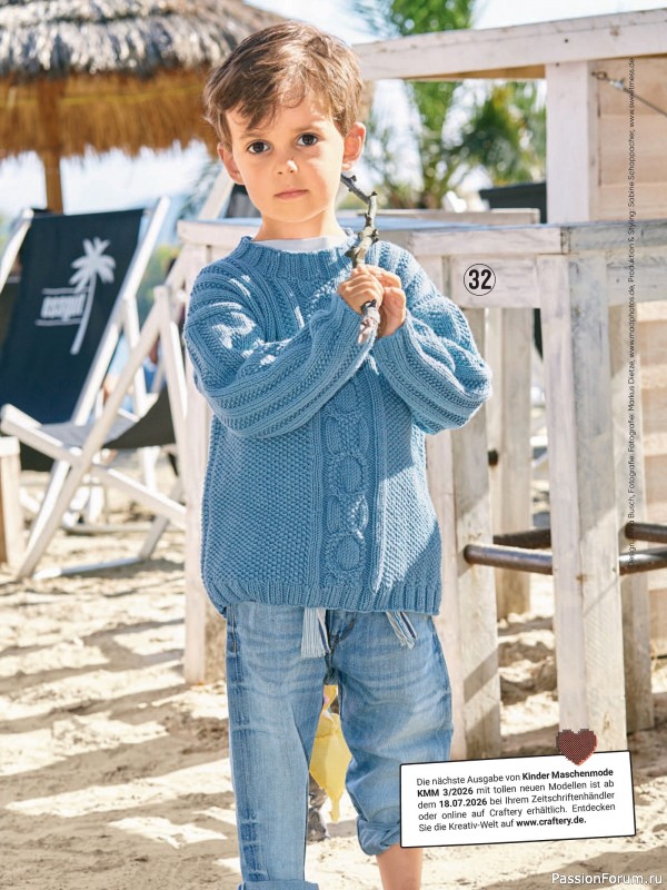 Вязаные модели для детей в журнале &laquo;Kinder Maschenmode №2 2026&raquo;