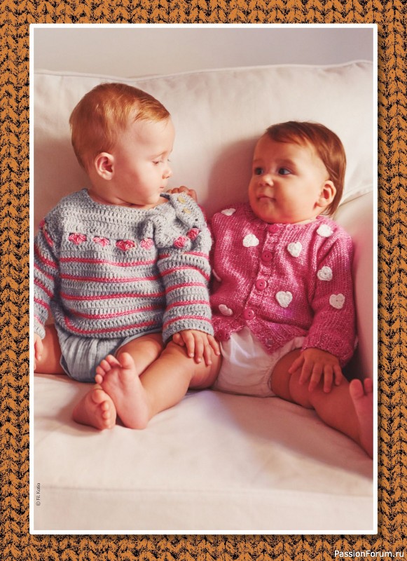 Вязаные модели для детей в журнале «Piu Maglia Bebe №4 2025»