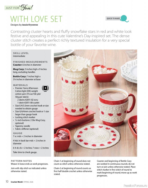 Вязаные проекты крючком в журнале &laquo;Crochet World - Spring 2026&raquo;