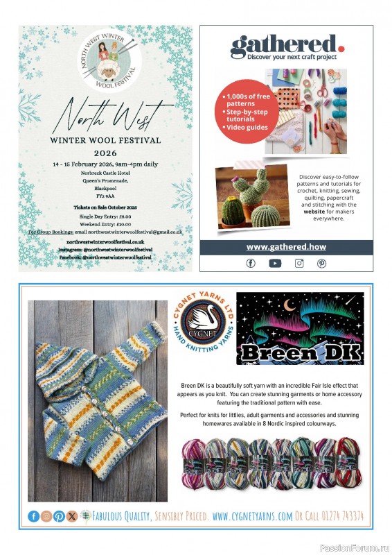 Вязаные проекты крючком в журнале «Simply Knitting №270 2025»