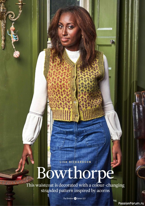Вязаные проекты спицами в журнале &laquo;The Knitter №223 2025&raquo;