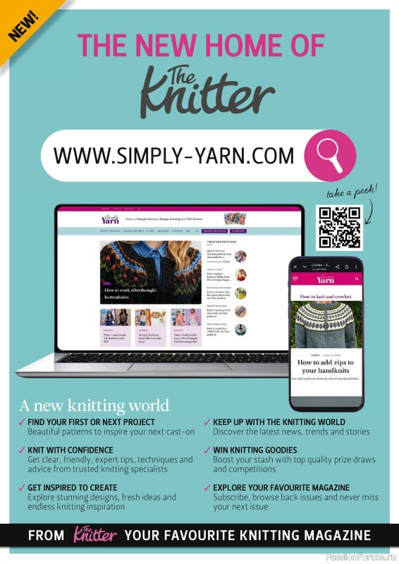 Вязаные проекты спицами в журнале &laquo;The Knitter №234 2026&raquo;