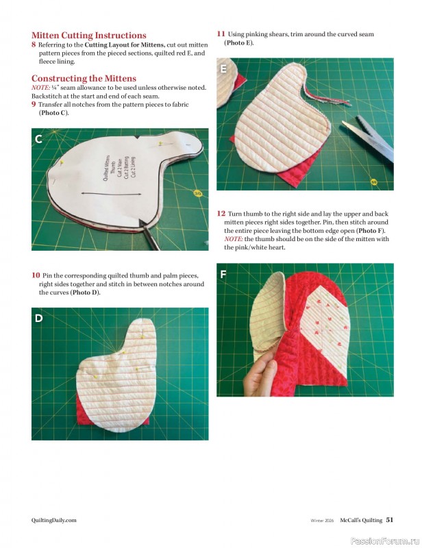 Коллекция проектов для рукодельниц в журнале «McCall's Quilting - Winter 2026»