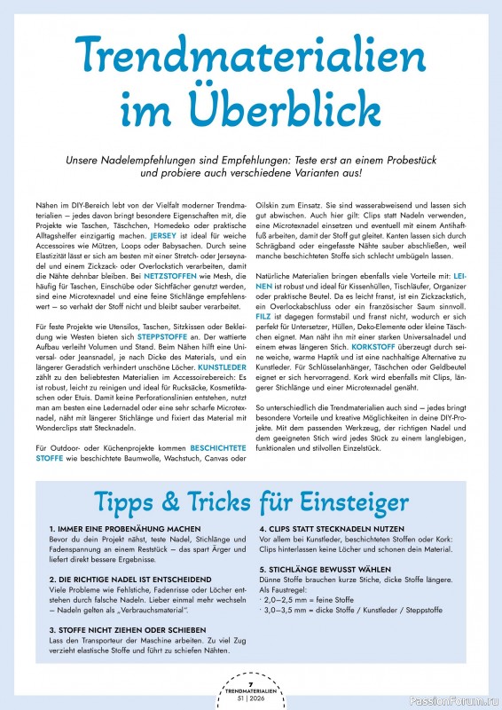 Коллекция проектов для рукодельниц в журнале &laquo;Patchwork Magazin Spezial №51 2026&raquo;