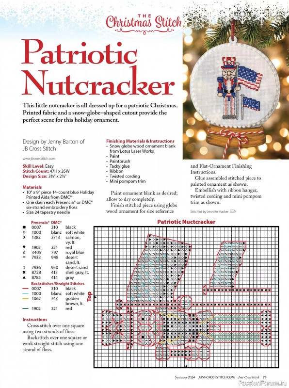 Коллекция вышивки в журнале «Just CrossStitch - Summer 2024»