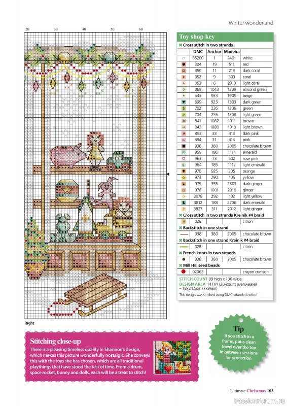 Коллекция вышивки в журнале «Ultimate CrossStitch - Christmas 2025»