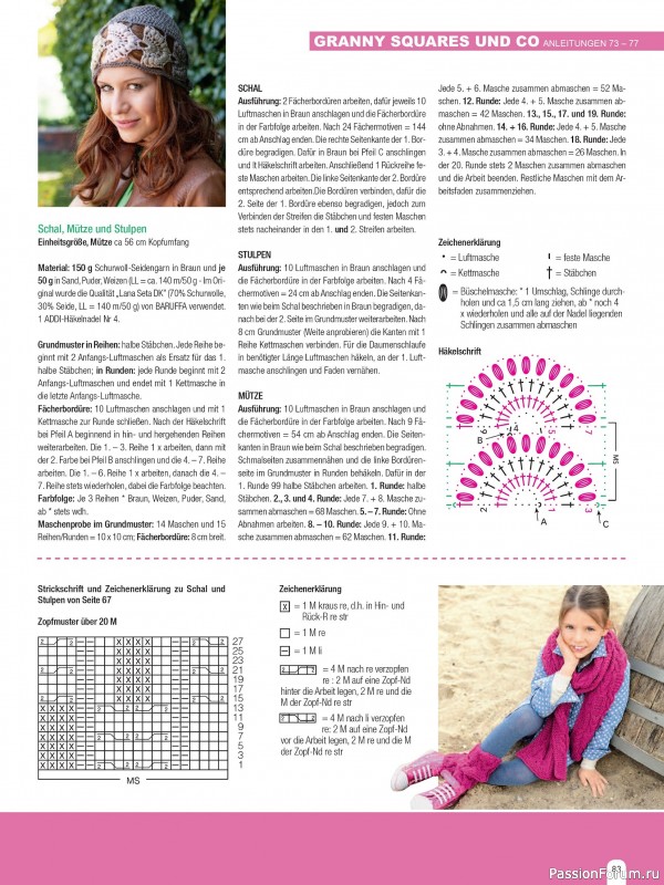 Вязаные модели в журнале &laquo;Hundert Seiten voller Ideen №1 2026 - Tucher & Schals&raquo;