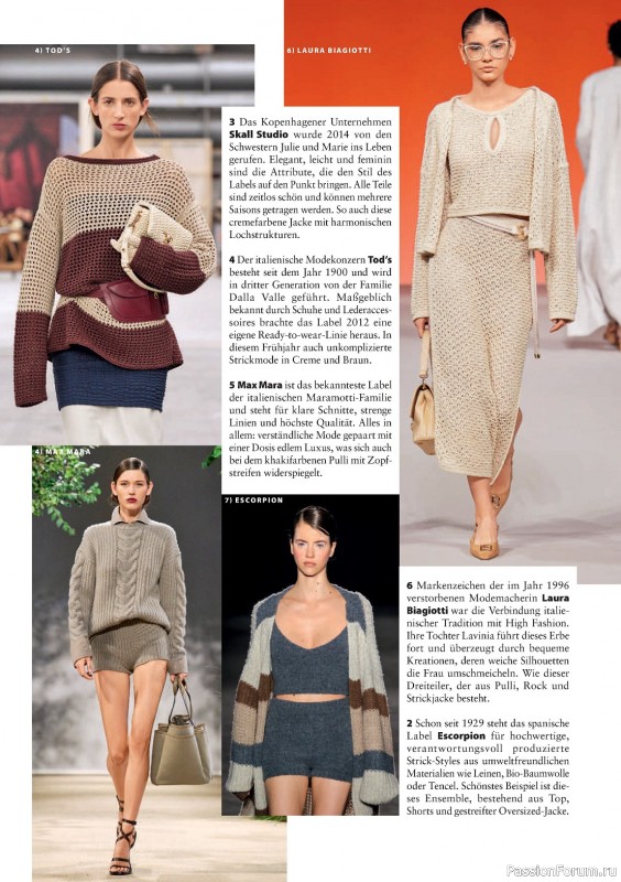 Вязаные модели в журнале «Verena Stricktrends №1 2024»