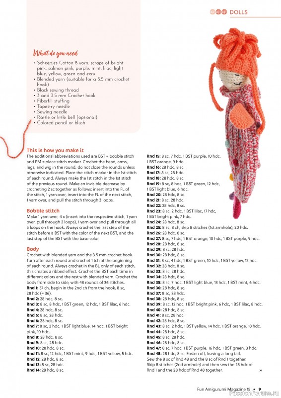 Вязаные проекты крючком в журнале «Fun Amigurumi Magazine №15 2025»