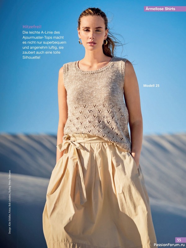 Вязаные проекты спицами в журнале &laquo;Hundert Seiten voller Ideen №2 2026&raquo;