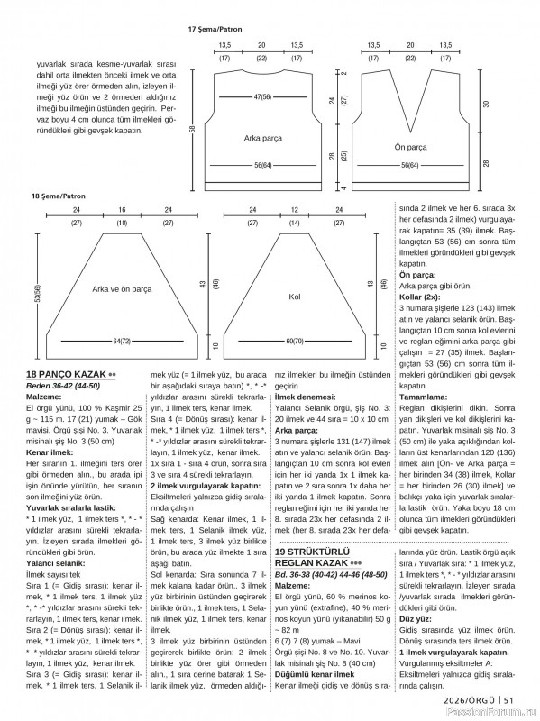 Вязаные проекты в журнале &laquo;Burda Orgu №2 2026&raquo;