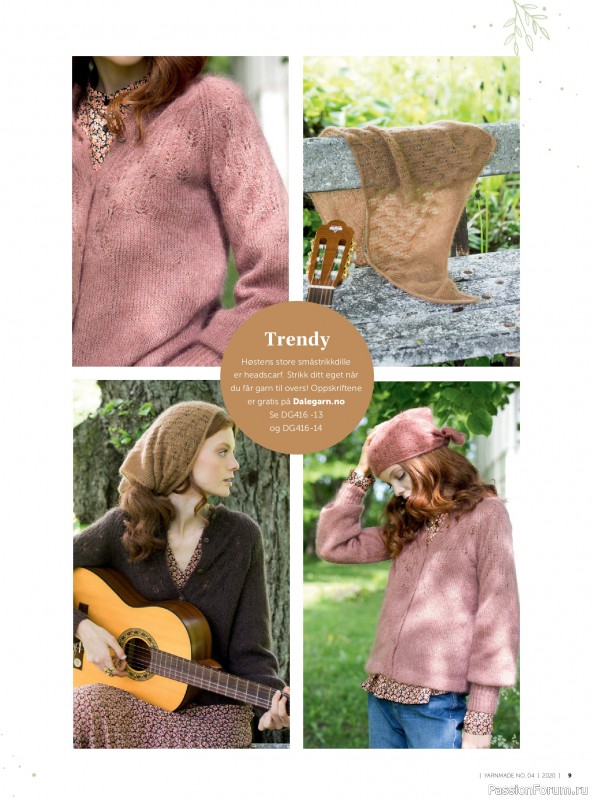 Вязаные проекты в журнале &laquo;Yarnmade №4 2020 Autumn & Winter Collection&raquo;.