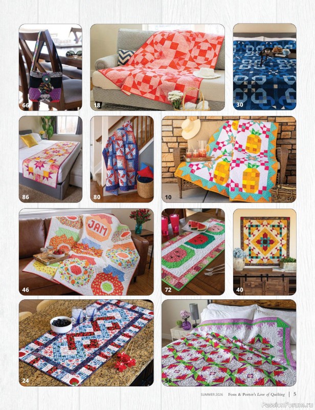Коллекция проектов для рукодельниц в журнале «Love of Quilting - Summer 2026»