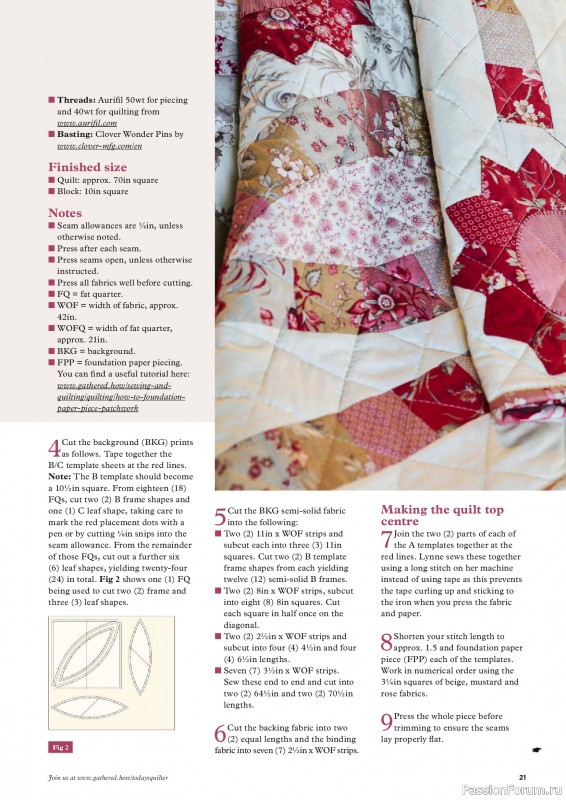 Коллекция проектов для рукодельниц в журнале «Todays Quilter №137 2025»