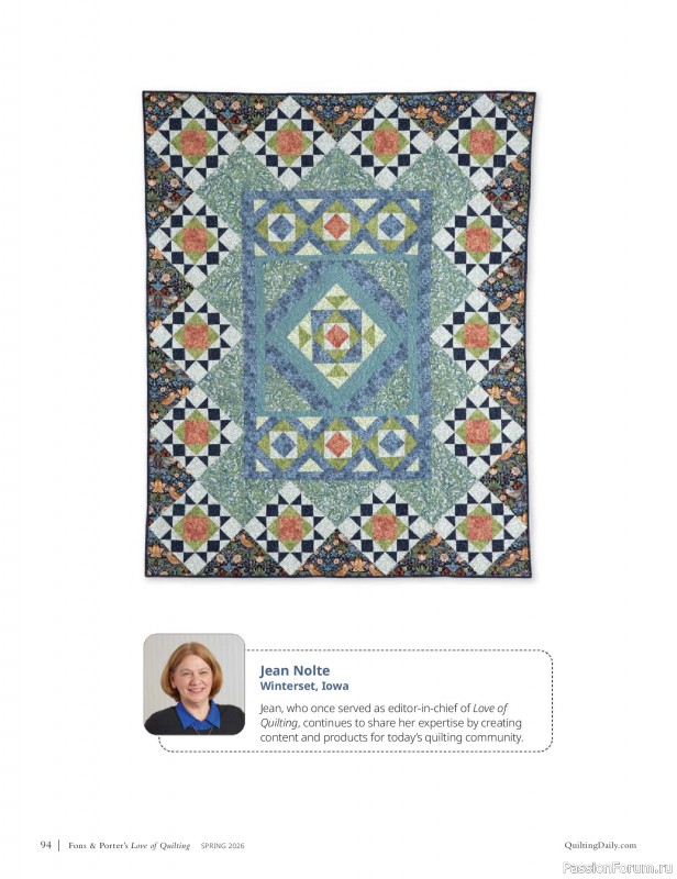 Коллекция проектов в журнале &laquo;Fons & Porter's Love of Quilting - Spring 2026&raquo;