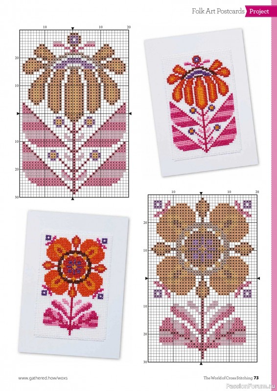 Коллекция вышивки в журнале «The World of Cross Stitching №373 2026»
