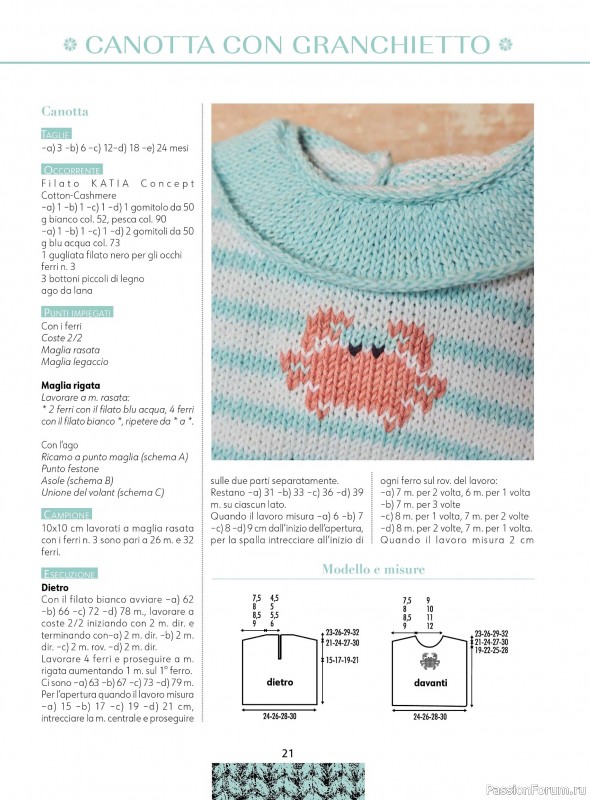 Вязаные модели для детей в журнале &laquo;Piu Maglia Bebe №5 2026&raquo;