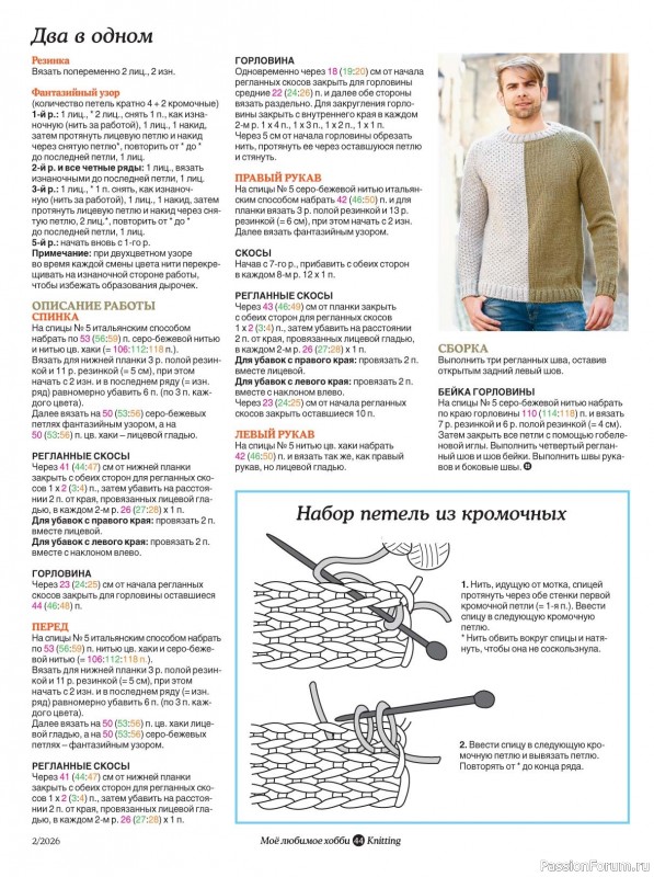 Вязаные модели в журнале &laquo;Knitting. Вязание №2 2026&raquo;