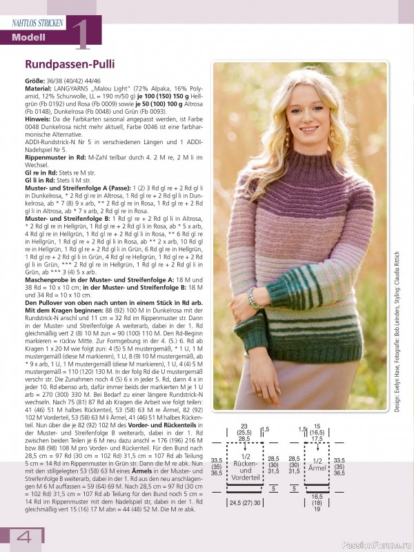 Вязаные модели в журнале «Meine Strickmode Sonderheft MS219 2026»