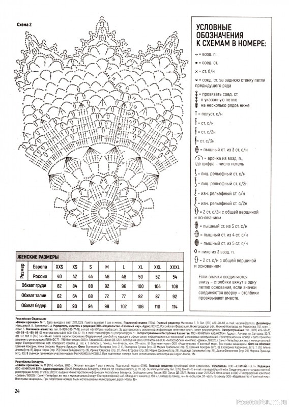 Вязаные модели в журнале «Вяжем Крючком №11 2025»