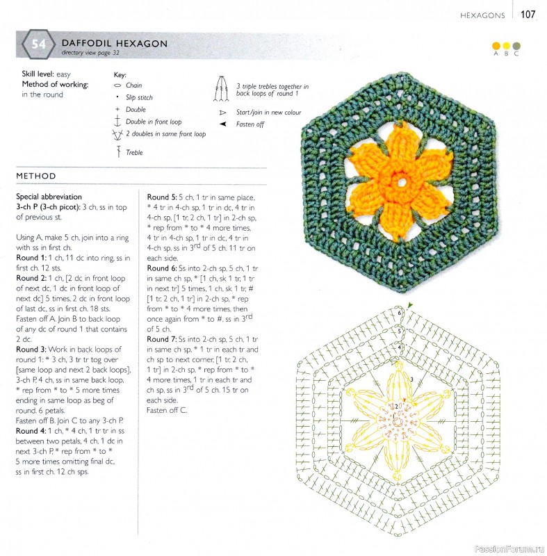 Вязаные проекты в книге «75 Crocheted Floral Blocks». Часть 2.