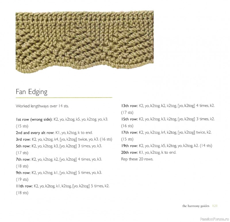 Вязаные проекты в книге &laquo;Knit Edgings & Trims 150 Stitches&raquo;.
