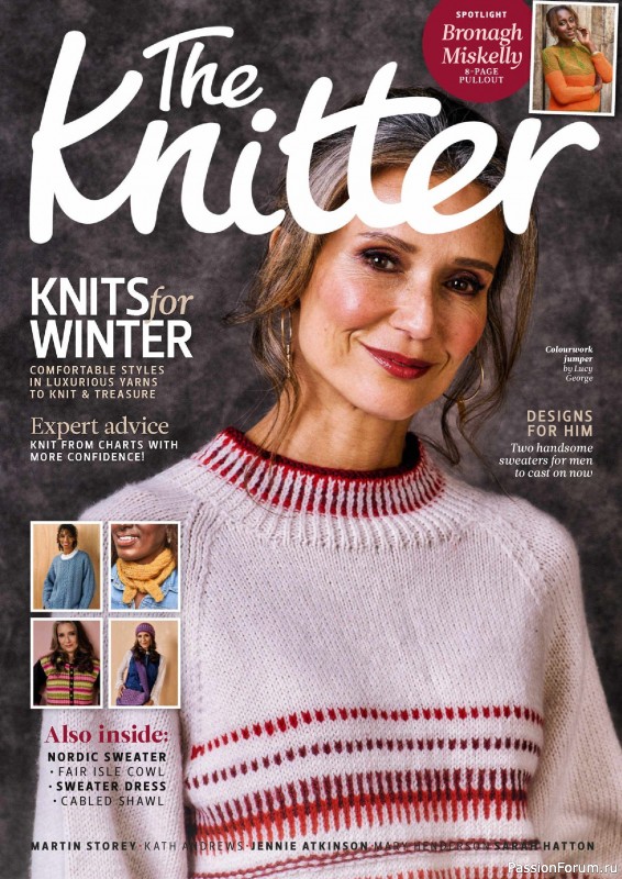 Вязаные проекты спицами в журнале &laquo;The Knitter №222 2025&raquo;