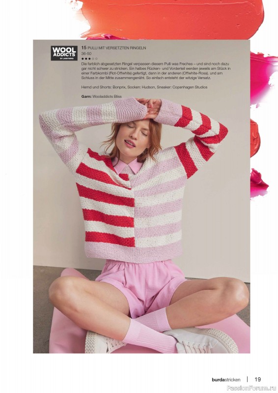 Вязаные модели в журнале «Burda Stricken №1 2025»