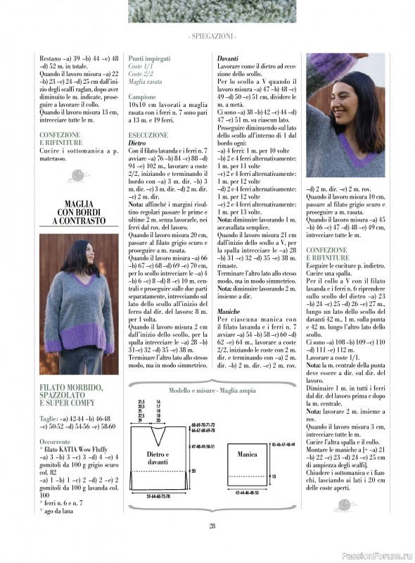 Вязаные модели в журнале &laquo;Piu Maglia №51 2025&raquo;