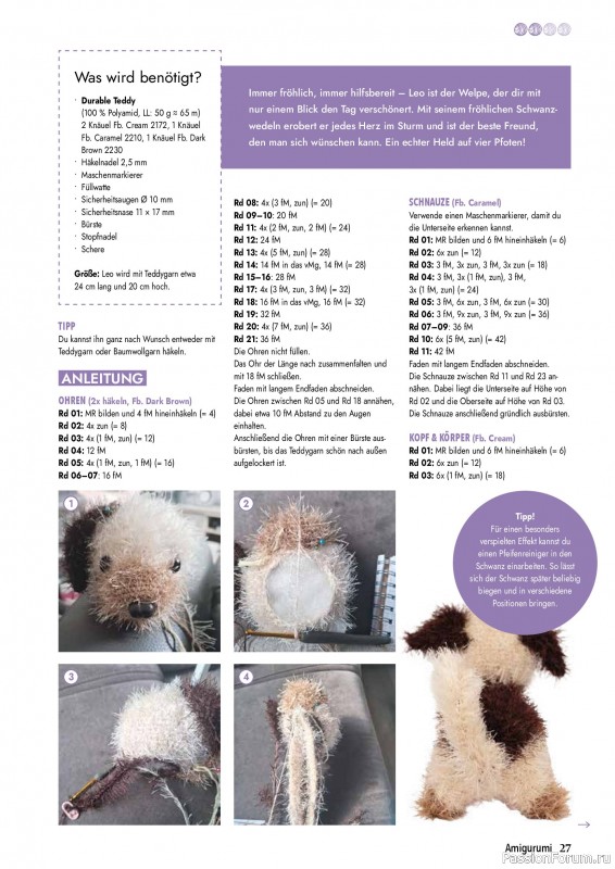Вязаные проекты крючком в журнале «Amigurumi Magazin №28 2026»