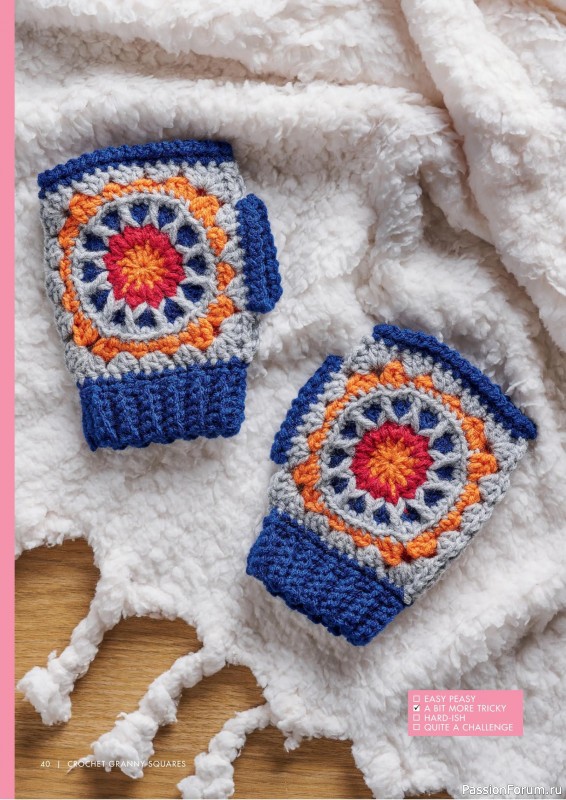 Вязаные проекты крючком в журнале «Crochet Granny Squares - 1st Edition 2025»