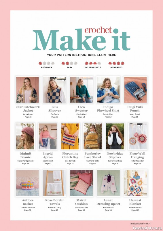 Вязаные проекты крючком в журнале &laquo;Inside Crochet №187 2026&raquo;