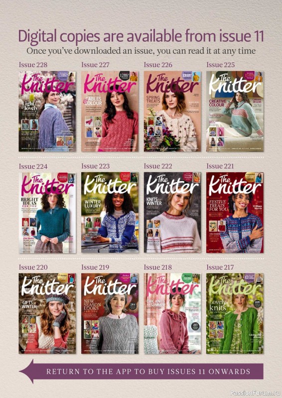 Вязаные проекты спицами в журнале «The Knitter №232 2026»