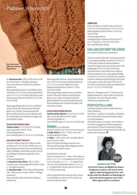 Вязаные проекты спицами в журнале «The Knitter №79 2025 Germany»