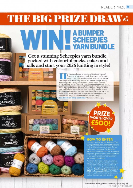 Вязаные проекты в журнале «Simply Knitting №271 2025»