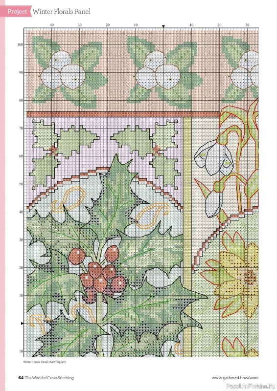 Коллекция вышивки в журнале «The World of Cross Stitching №328 2022»