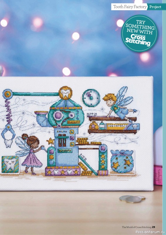 Коллекция вышивки в журнале «The World of Cross Stitching №374 2026»