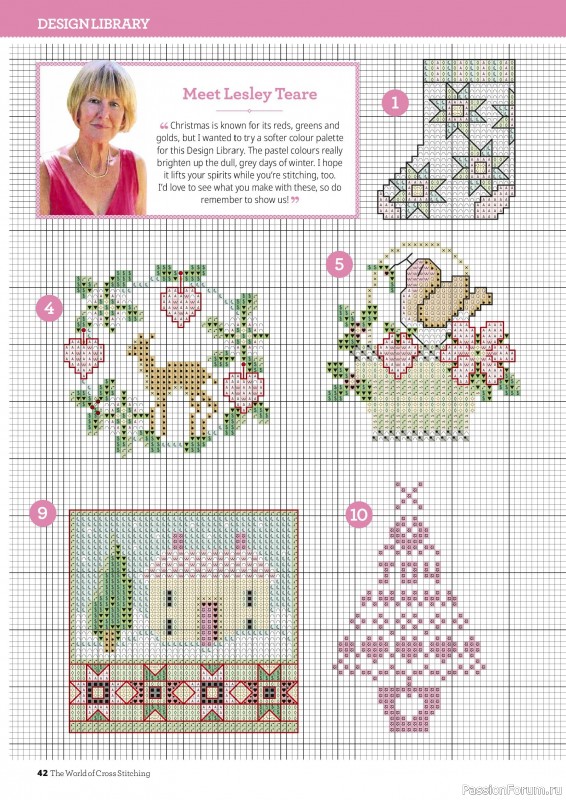 Коллекция вышивки в журнале «The World of Cross Stitching №378 2026»