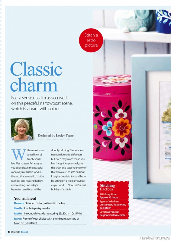 Коллекция вышивки в журнале &laquo;Ultimate Cross Stitch Travel 2026&raquo;